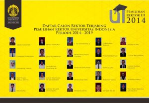 Daftar Calon Rektor Terjaring